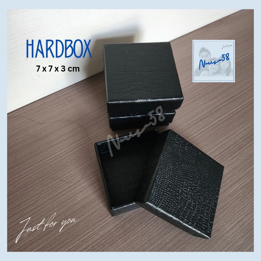 Kotak Box Hardbox 7x7x3 cm Full Cover | Kotak Kado Elegan | Giftbox Aksesoris | Kotak Polos | Hamper
