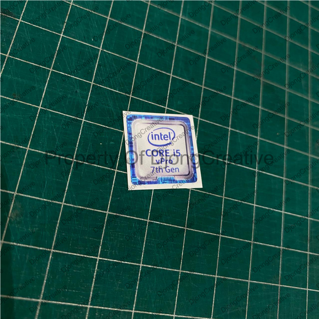 Stiker Intel Core i5 Vpro Gen 7