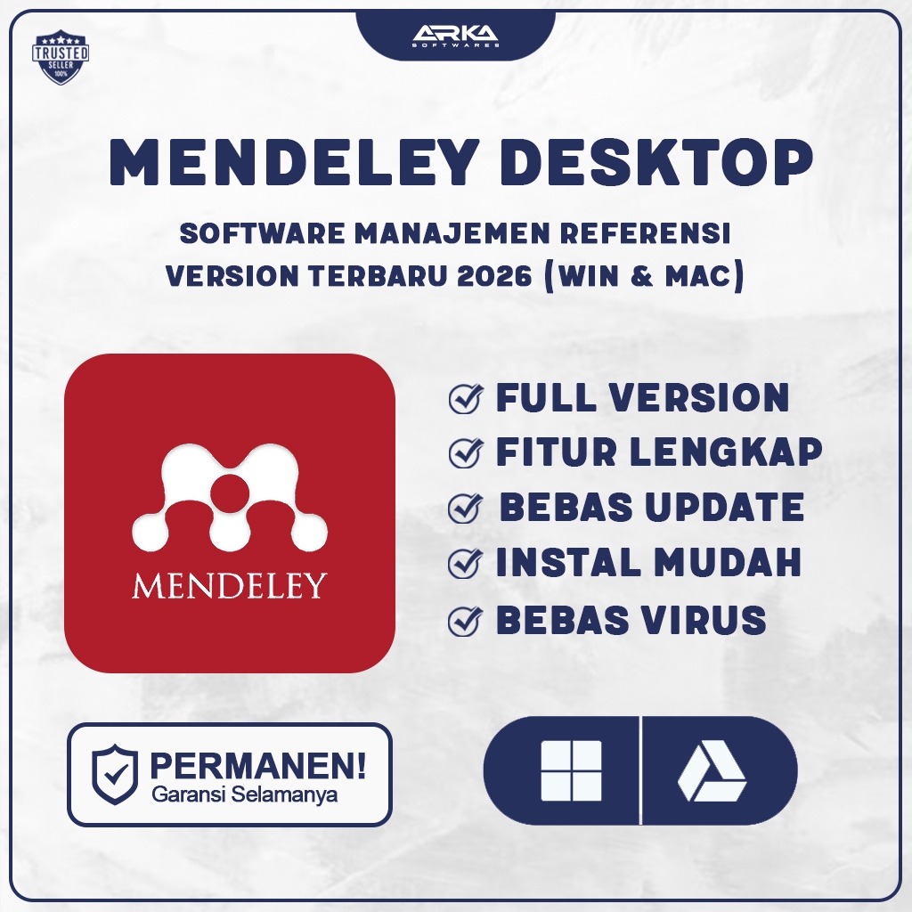 Mendeley Desktop 2026 Original License Lifetime | Software Penyusun Daftar Pustaka Otomatis (WIN & M