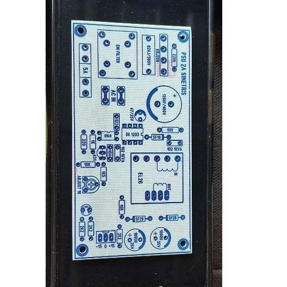 pcb psu 2 amper simetris