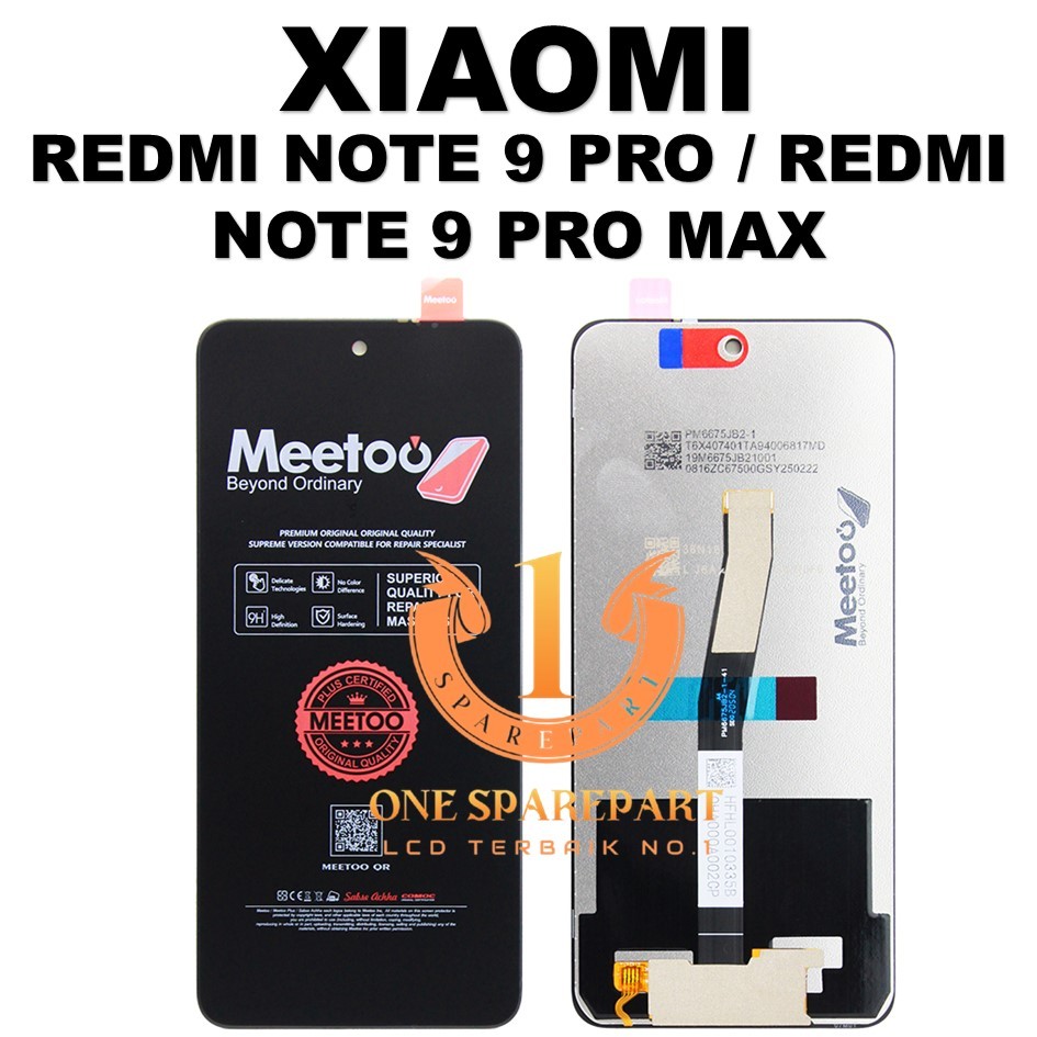 LCD TOUCHSCREEN REDMI NOTE 9 PRO / REDMI NOTE 9 PRO MAX   ORIGINAL 100%