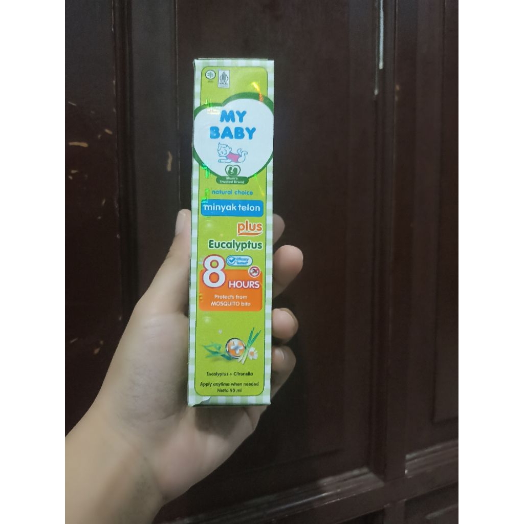 Minyak Telon My Baby 90ml Aroma Eucalyptus/My baby minyak telon hijau 90ml
