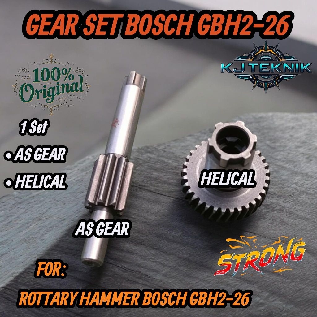 Gear Set BOSCH GBH2-26 Helical + As Gear Set Bor BOSCH GBH2-26/Gear Bor Rottary Hammer Bosch GBH2-26