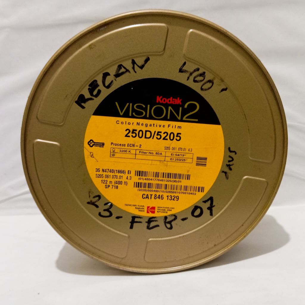 KODAK Vision 2 250D/5205 COLOR NEGATIVE FILM CAT 846 1329 / Roll Film Re-can