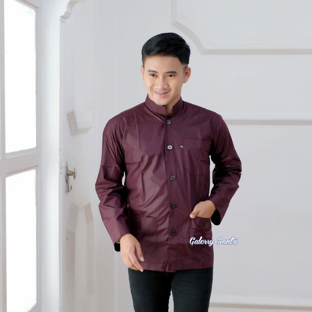 baju koko habibah baju koko muslim pria dewasa