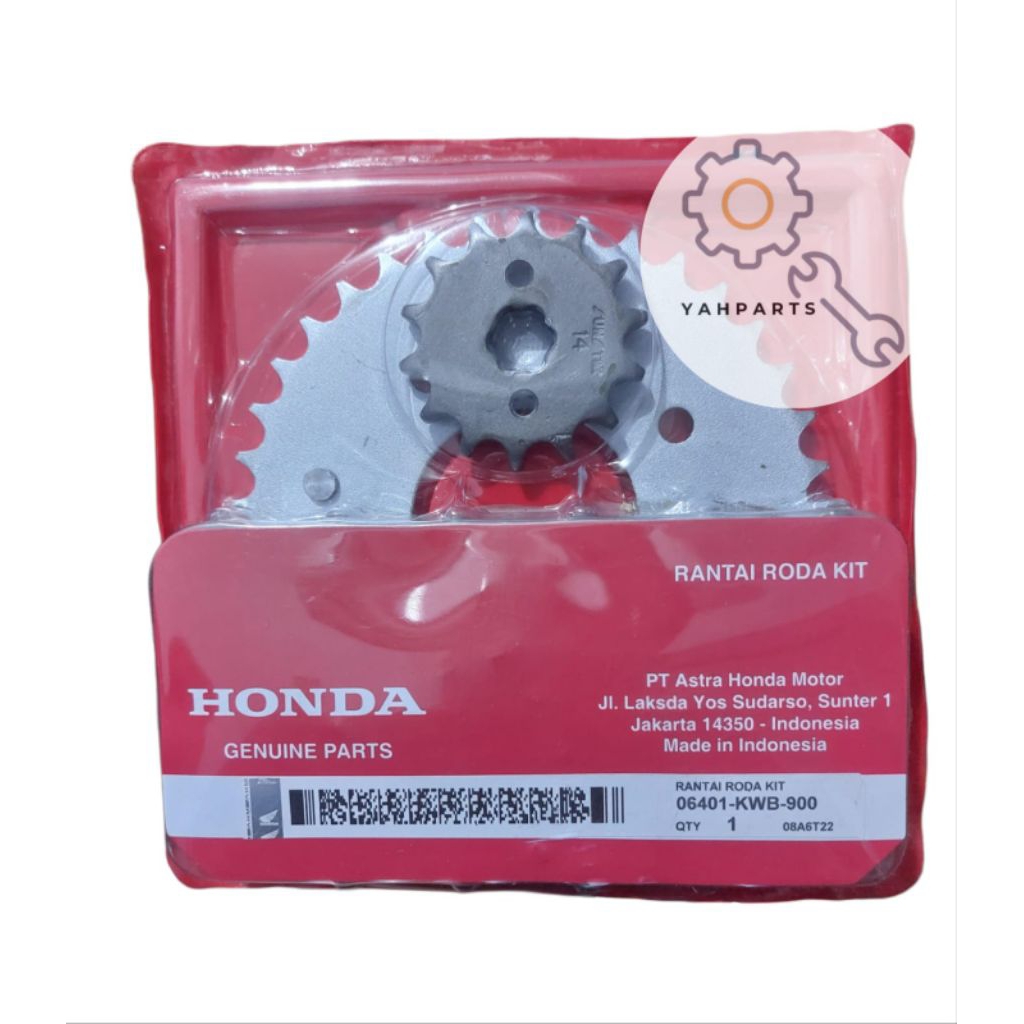 Gearset Komplit Honda Revo 110 Absolute, Blade 110, Gear Set Blade Revo 110 KWB