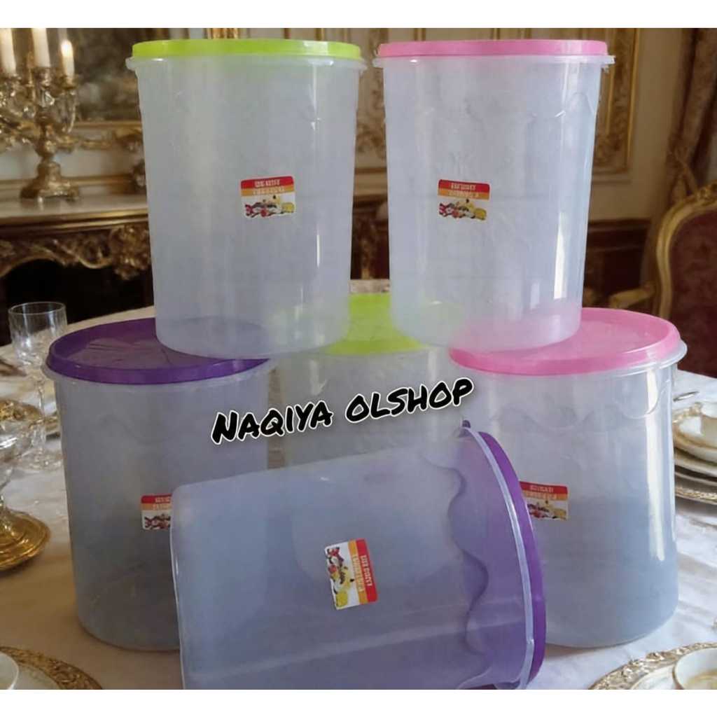 12pcs toples 4 liter bening / toples plastik tebal dan tidak mudah pecah