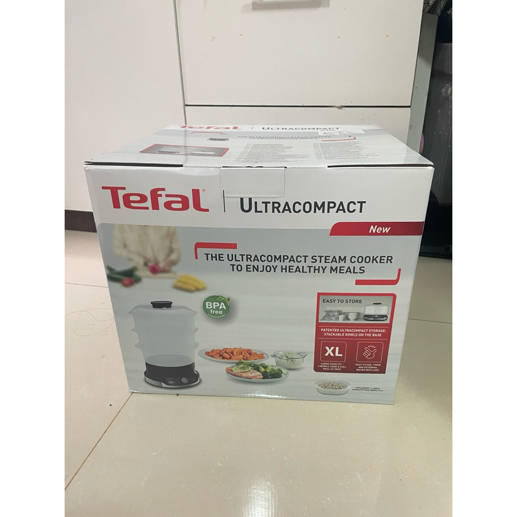 Tefal steamer mini compact kapasitas 6L / kukusan listrik