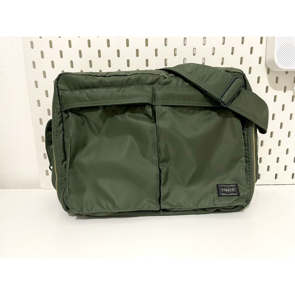 Porter Yoshida Tanker Shoulder Bag Green XL