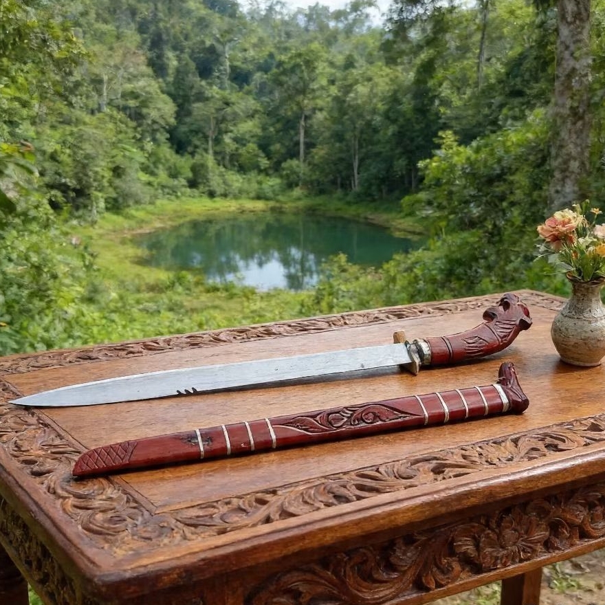 Golok gobang brln / alat berkebun / perkakas tukang motif macan