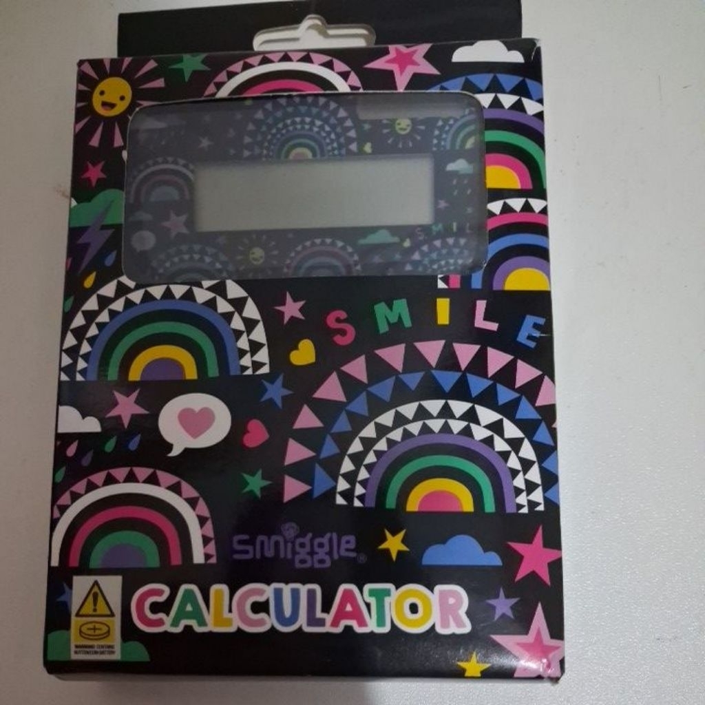 smiggle calculator original ausie 12 digit solar dan battery powered (new)