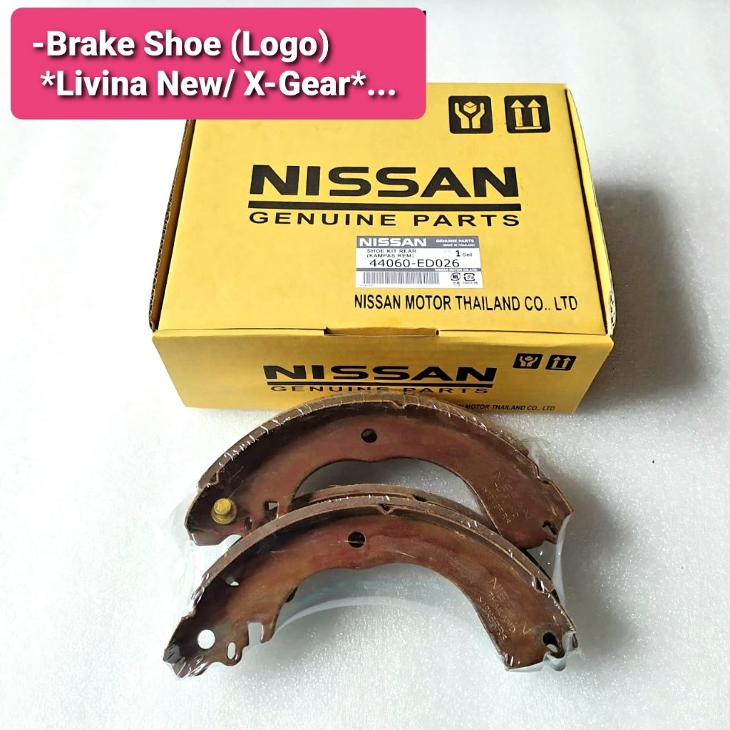 Brake shoe Livina New 2020, X-gear, latio 1 Set - Kampas rem belakang livina New