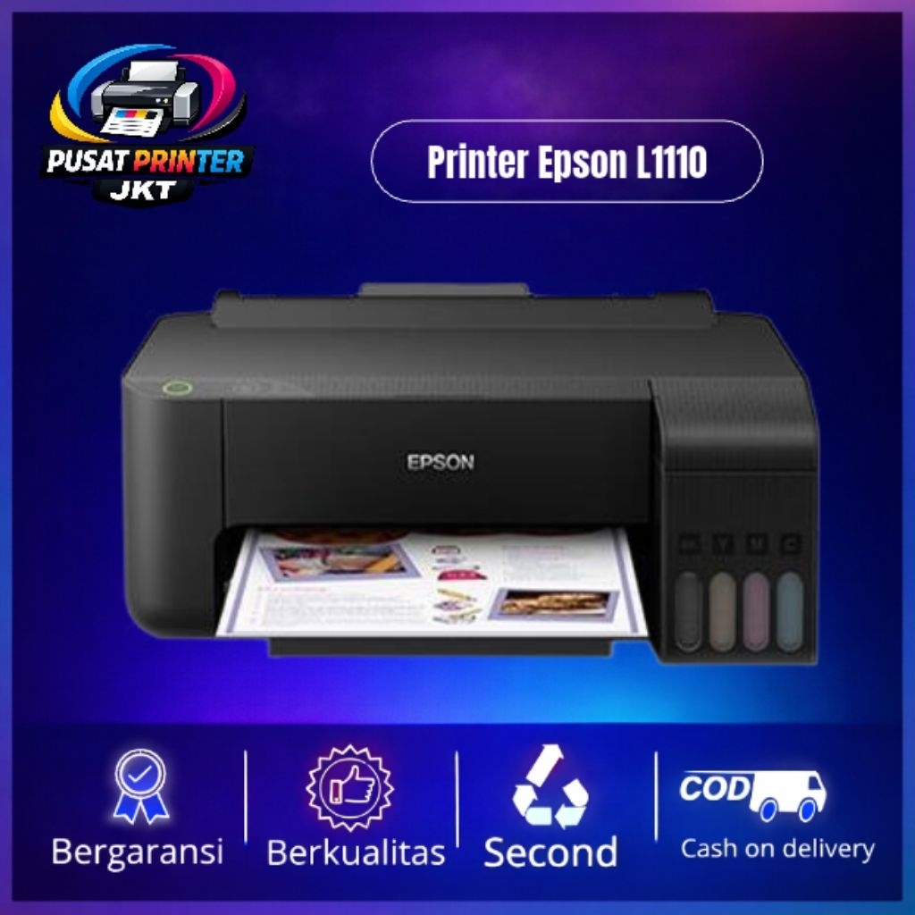Printer Epson l1110 L1110 Color Second Siap Pakai Garansi Toko 30 Hari