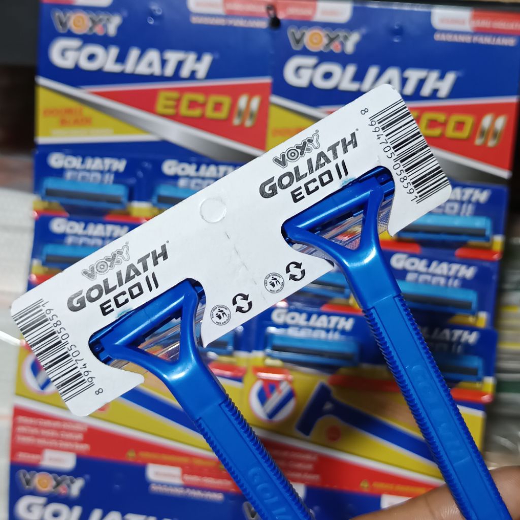 Goliath Blue 2 Cukur Kumis Jenggot Goliath Blue 24 Pcs