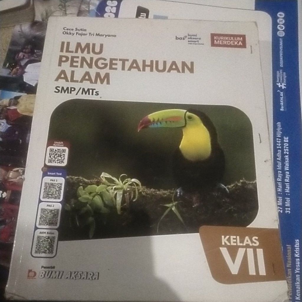IPA SMP kelas 1-7/VII kurikulum merdeka bumi aksara BEBAS CORETAN DAN ORIGINAL