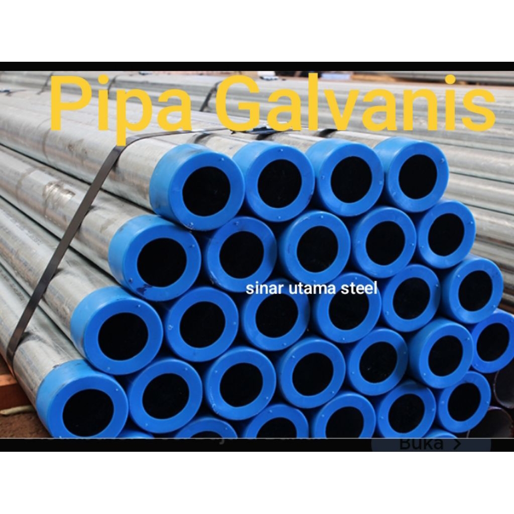 besi Pipa Galvanis 21/2inch (1,5inch) / Pipa Galvanis 2.1/2 inch  / Pipa Galvanis 21/2 inchi (2,5mm)