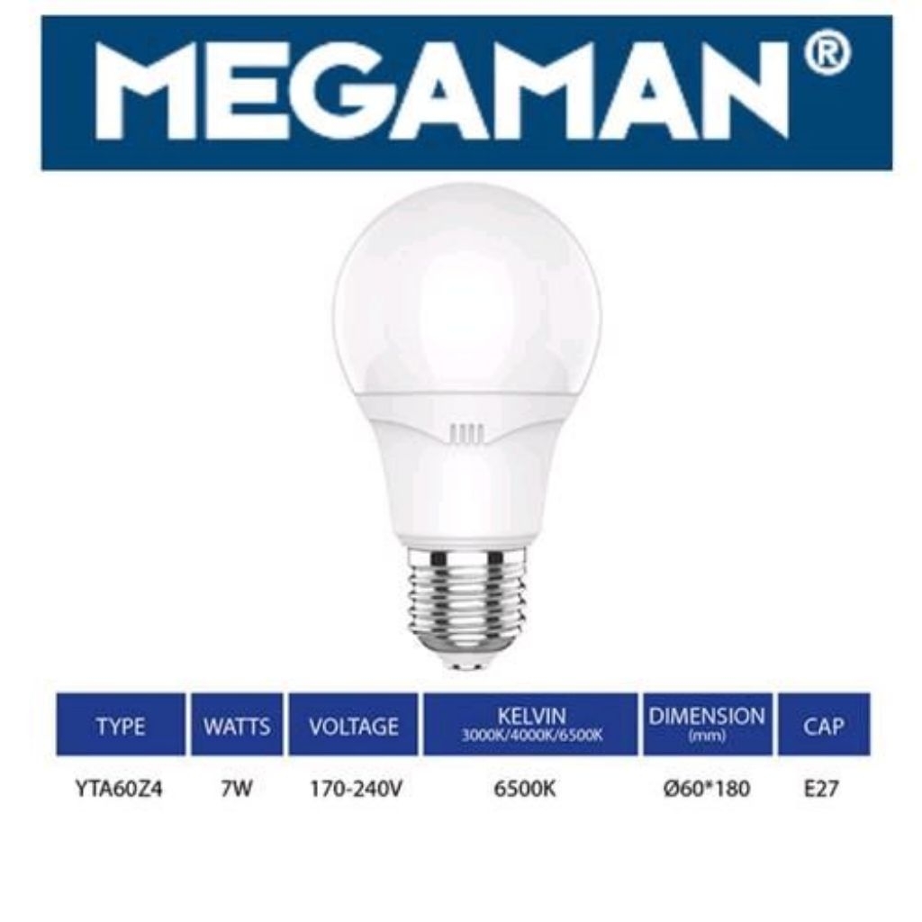 Megaman & Histar lampu led A-bulb 12 W