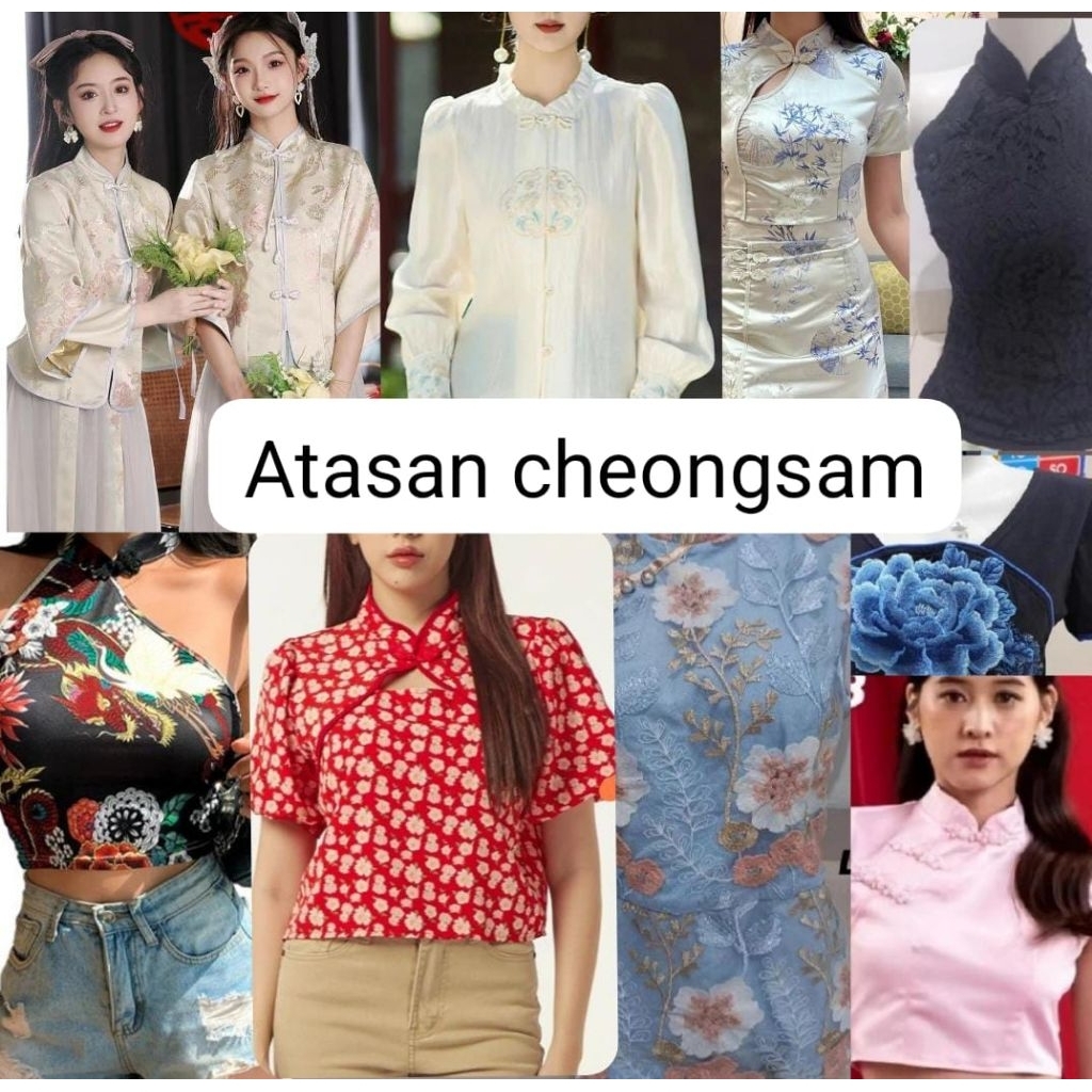 atasan cheongsam baju china