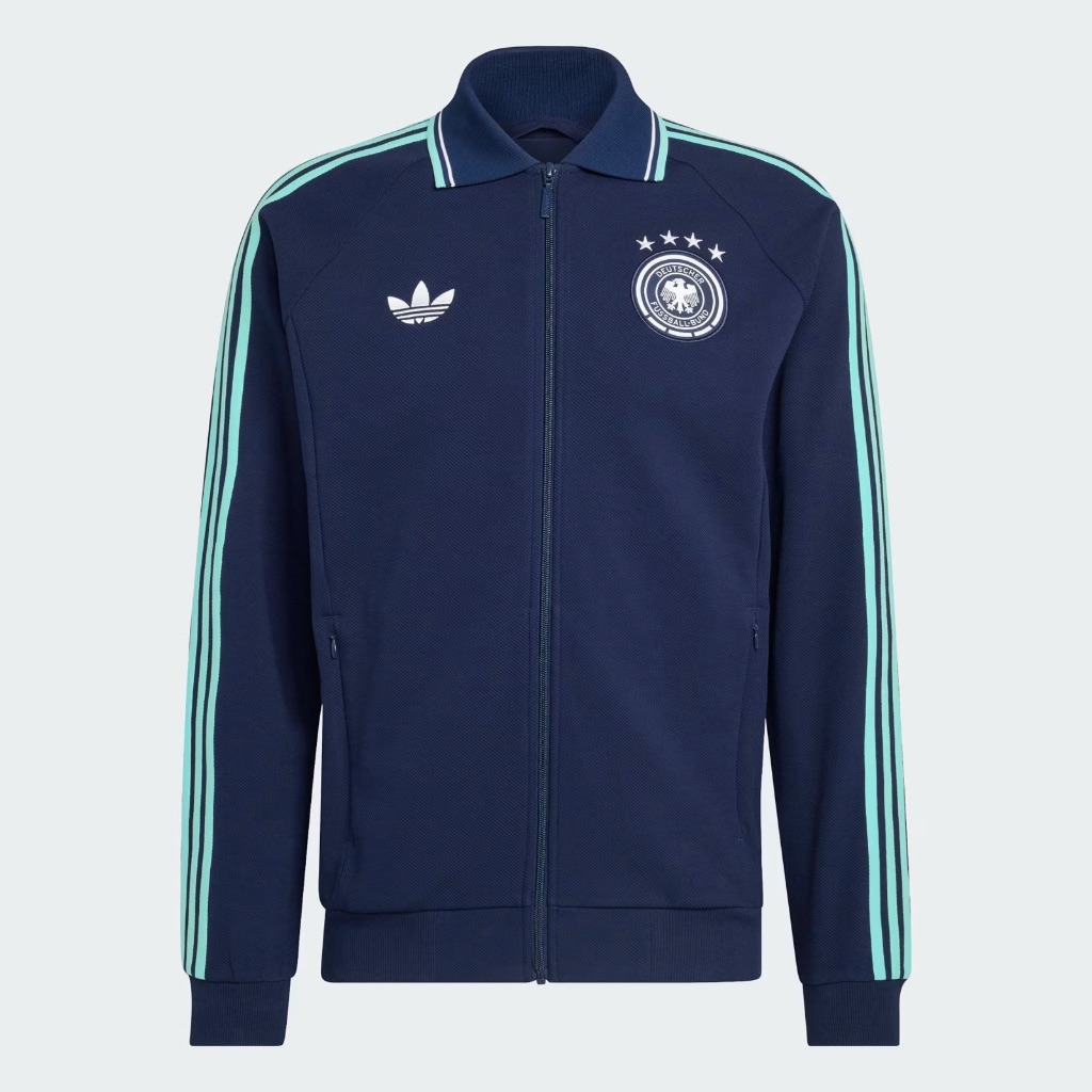 Adidas Germany Away Anthem Tracktop Blue Original Resmi (100% Authentic)