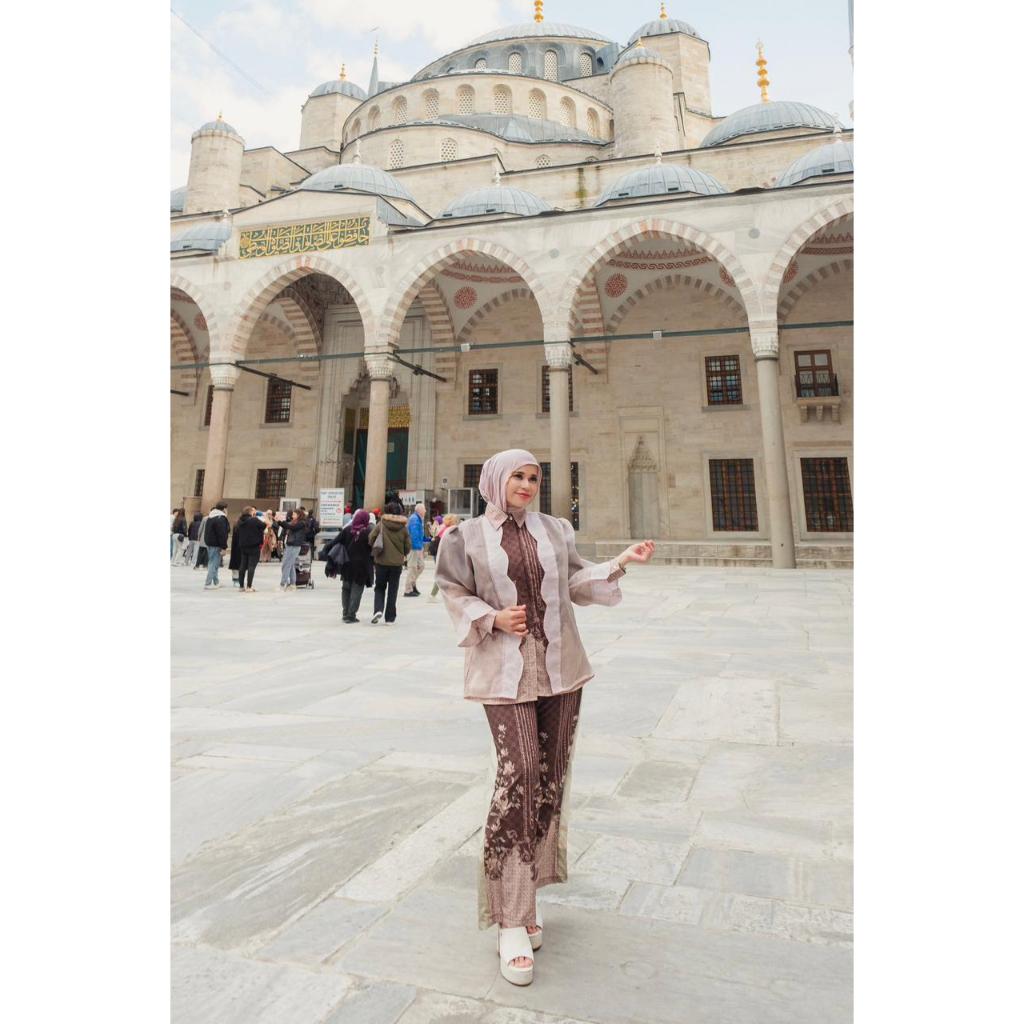 MallaOfficial—Madamemalla Seulgi PO 52 Setelan Celana Mix Organza Fashion Muslim