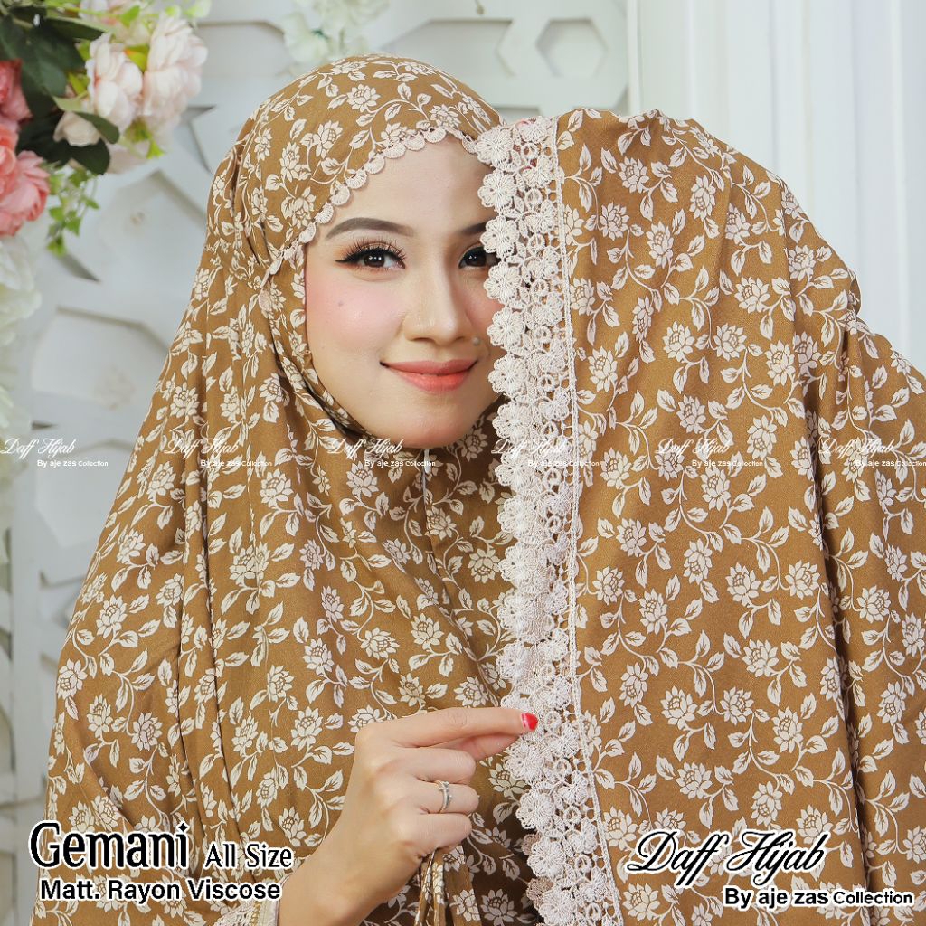 DAFF HIJAB//MUKENA DEWASA 2IN1 RAYON VISCOSE PREMIUM