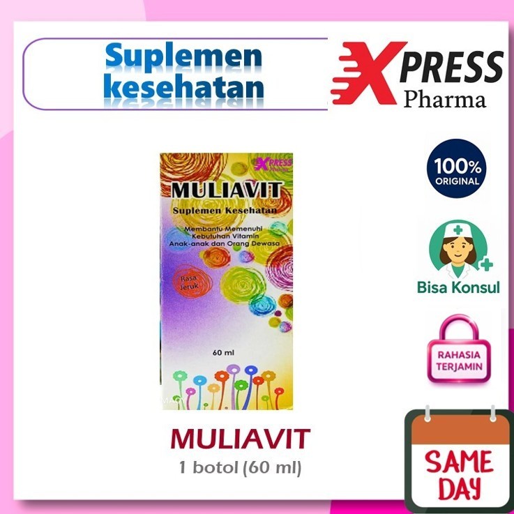 XPRESS  MULIAVIT Sirup 60 ml / Vitamin anak dan dewasa / Mulyavit Muliafit Mulia VIT Liavit Liafit Z