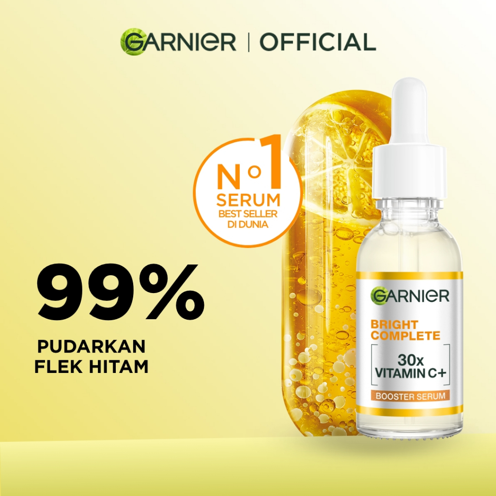 [HOT SALE] GARNIER Serum Vitamin C Bright Complete Vitamin C 30x Booster Serum Skincare - 15/30/50 m