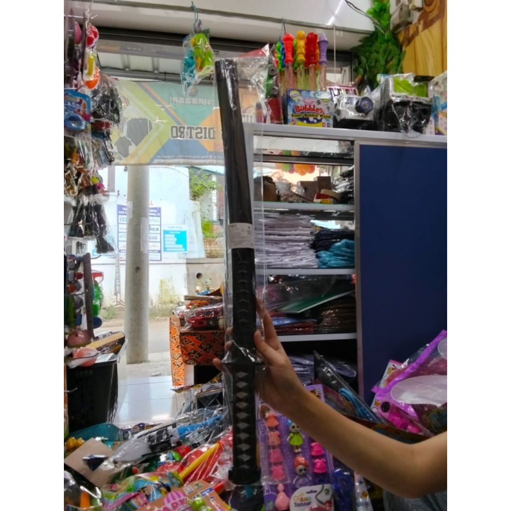 679 1 Mainan Pedang Katana Samurai Jepang Hitam - Mainan Anak Pedang Ninja Seru