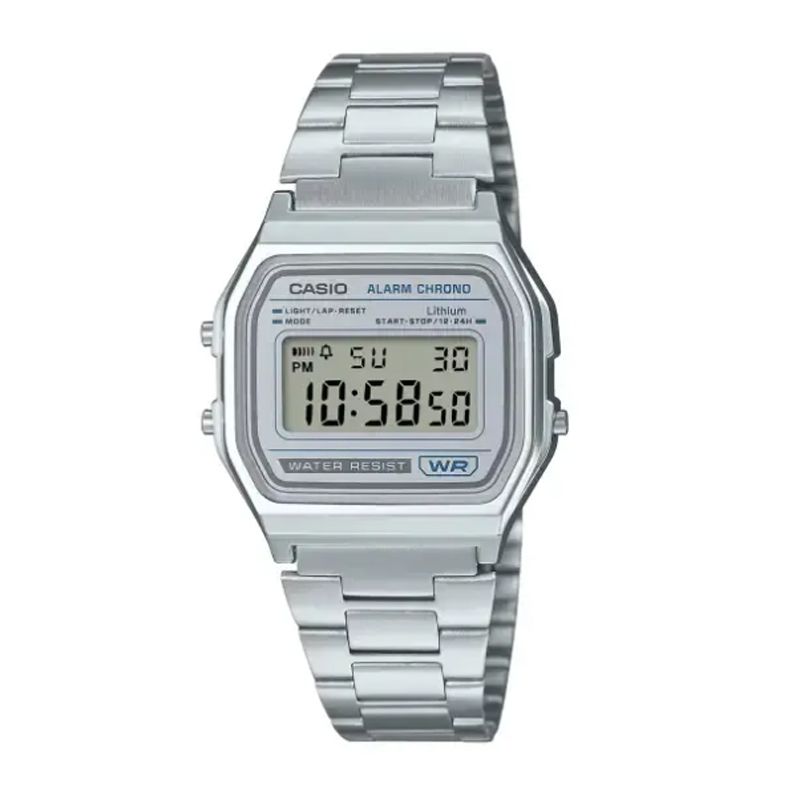 Jam Tangan Casio A158WEA-7DF Silver