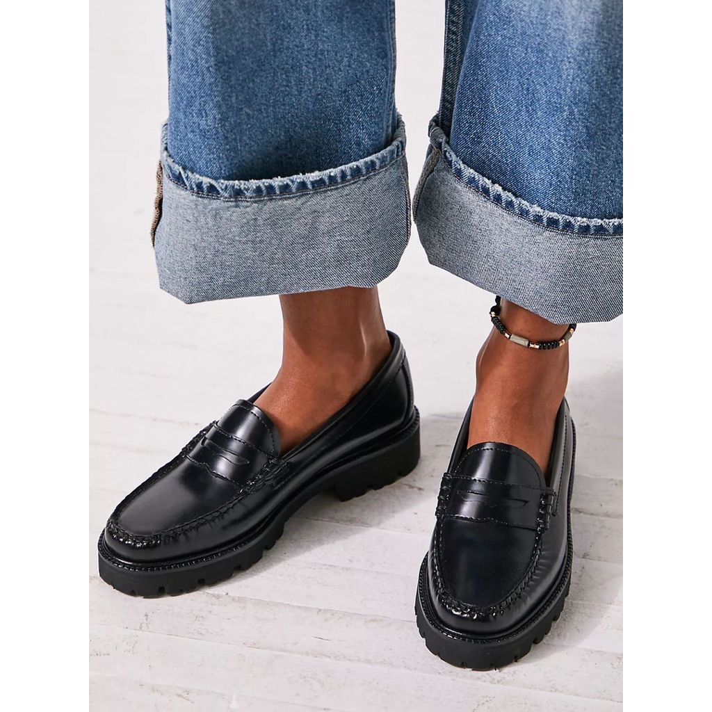 New G.H.BASS wom3n whitney super Lug weejuns Loafer