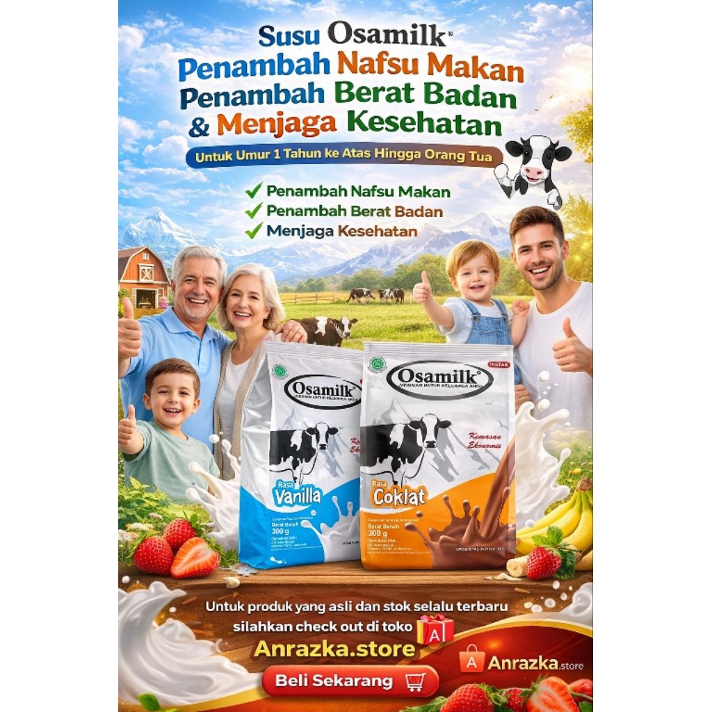 penggemuk badan osamilk - susu osamilk 300 gram - penambah nafsu makan osamilk - osamilk - Osamilk -