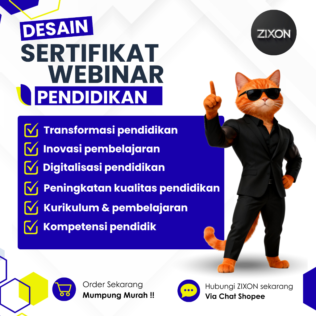 [Sertifikat Pendidikan] Sertifikat desain, Sertifikat webinar/seminar online