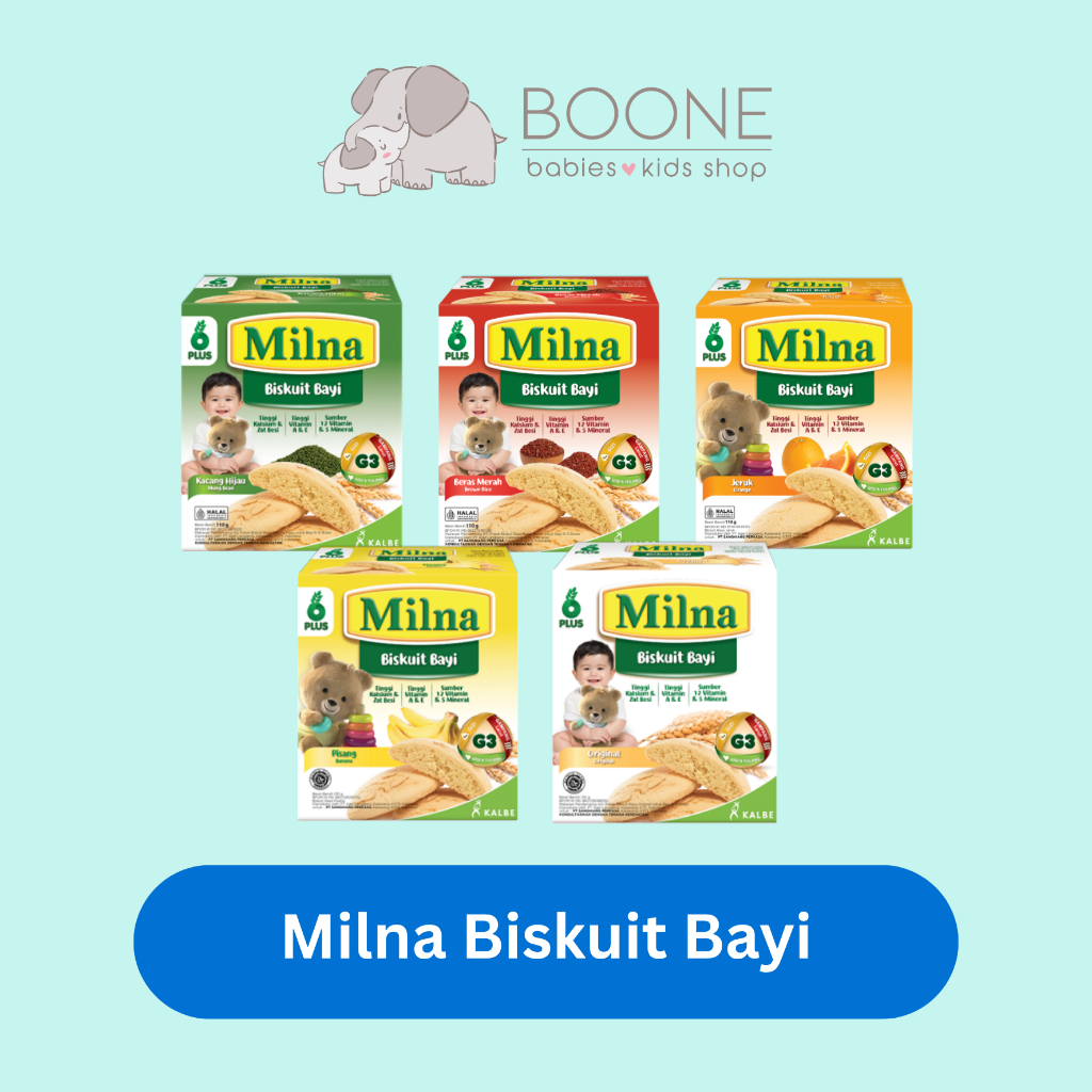 Milna Baby Biscuit 6 Bulan+ – Cemilan Sehat MPASI Bayi