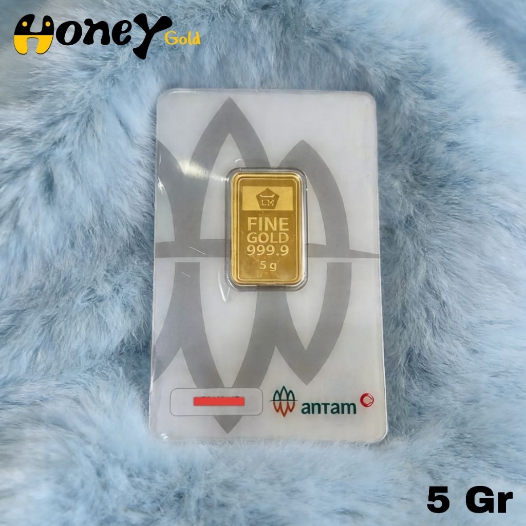 Emas ANTAM 5 gram Asli 100% (Certicard)