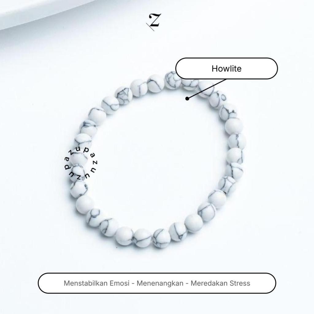 Zupazupazuu Crystal Bracelet 6mm - Howlite