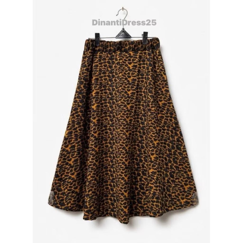Rok Payung Wanita 7/9 Wafel Motif Macan