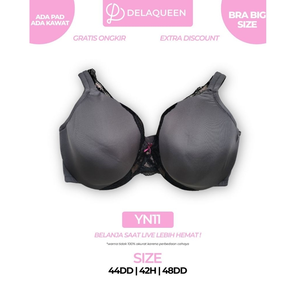 Delaqueen | Bra Big Size Bra Jumbo 44DD 42H 48DD YN11