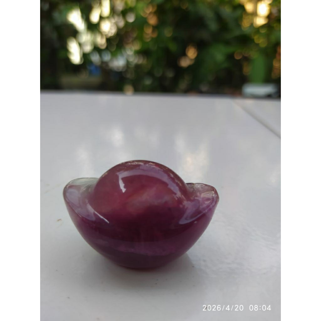 pajangan koleksi pribadi batu alam fluorite