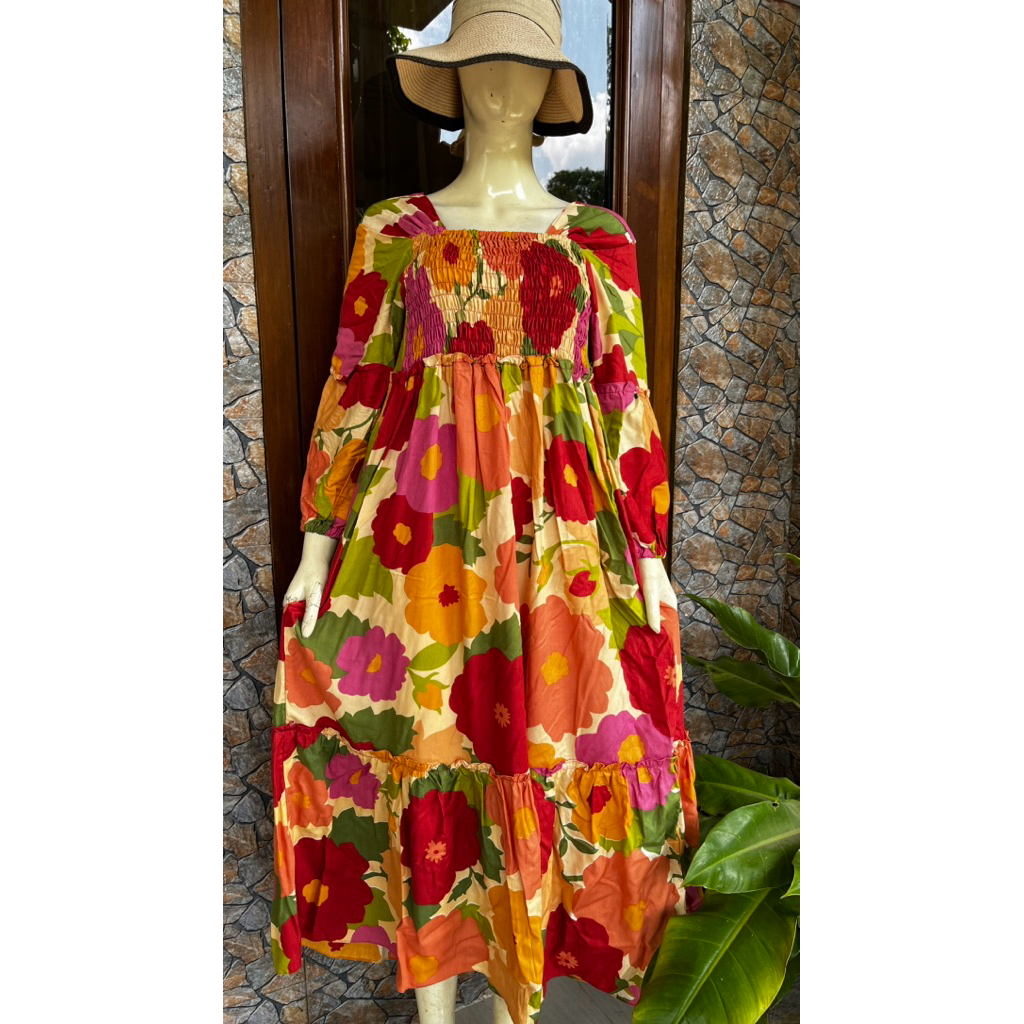 Dress Smock ( Gamis smock ) Dress Pantai