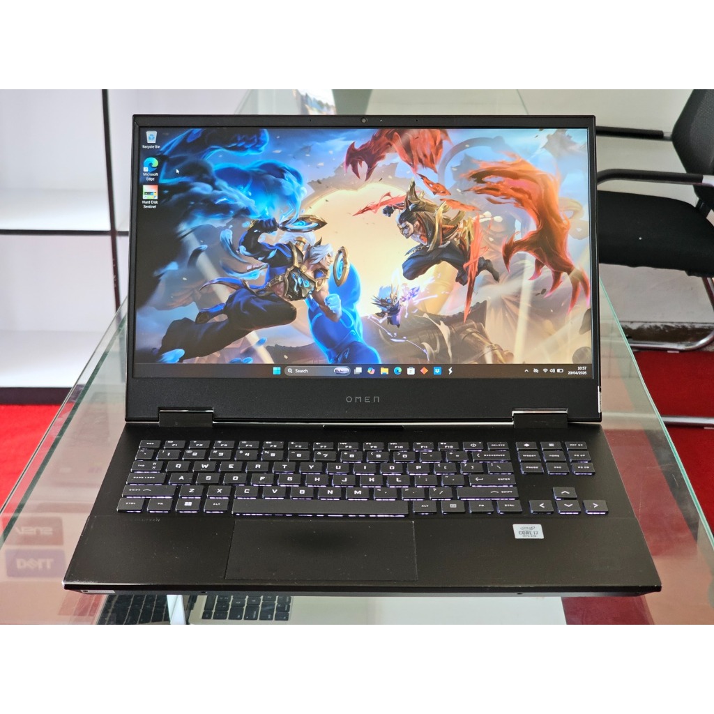 HP OMEN 15 intel Core i7 Gen 10 Ram 16 GB SSD 512 GB Nvidia RTX 2060 Gaming Editing dan Desain Grafi
