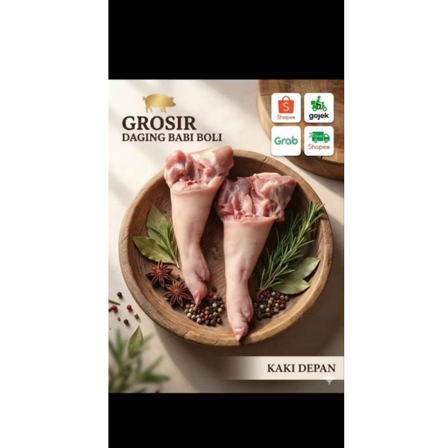 1.5kg kaki depan babi