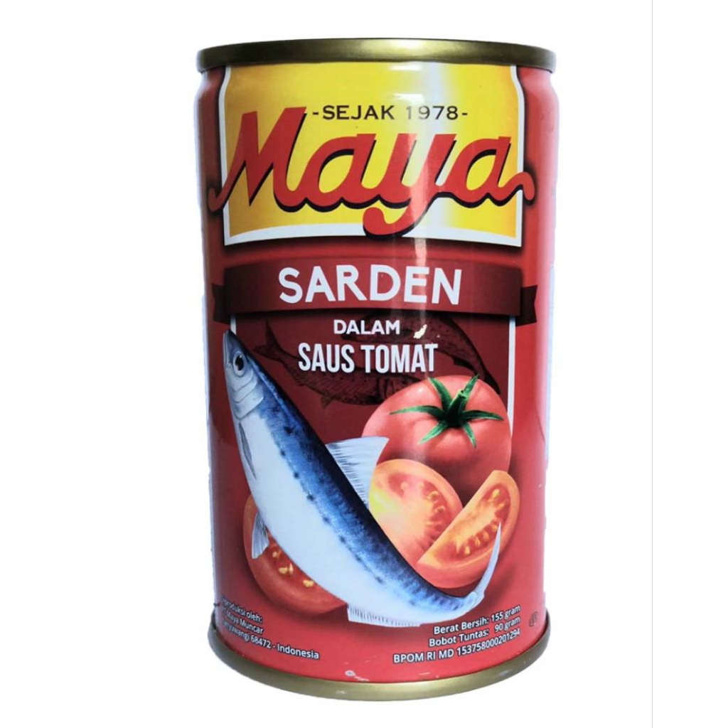 Maya sarden kaleng 155g