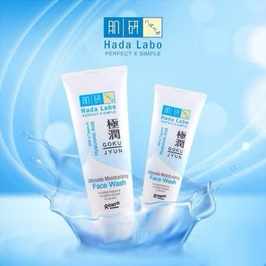 Hada Labo Gokujyun Face Wash - Sabun Cuci Muka Melembapkan, 100ml
