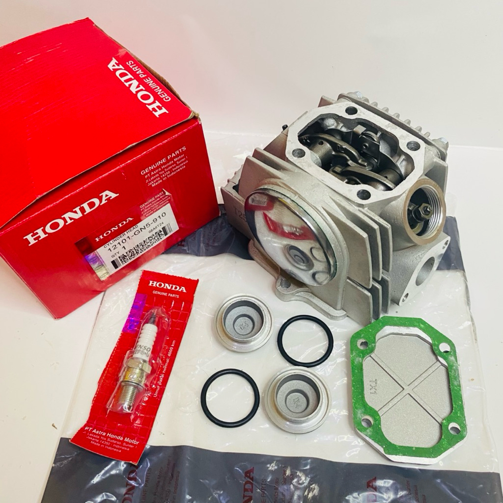 head cylinder/blok head komplit+busi grand supra lama suprax100 astrea