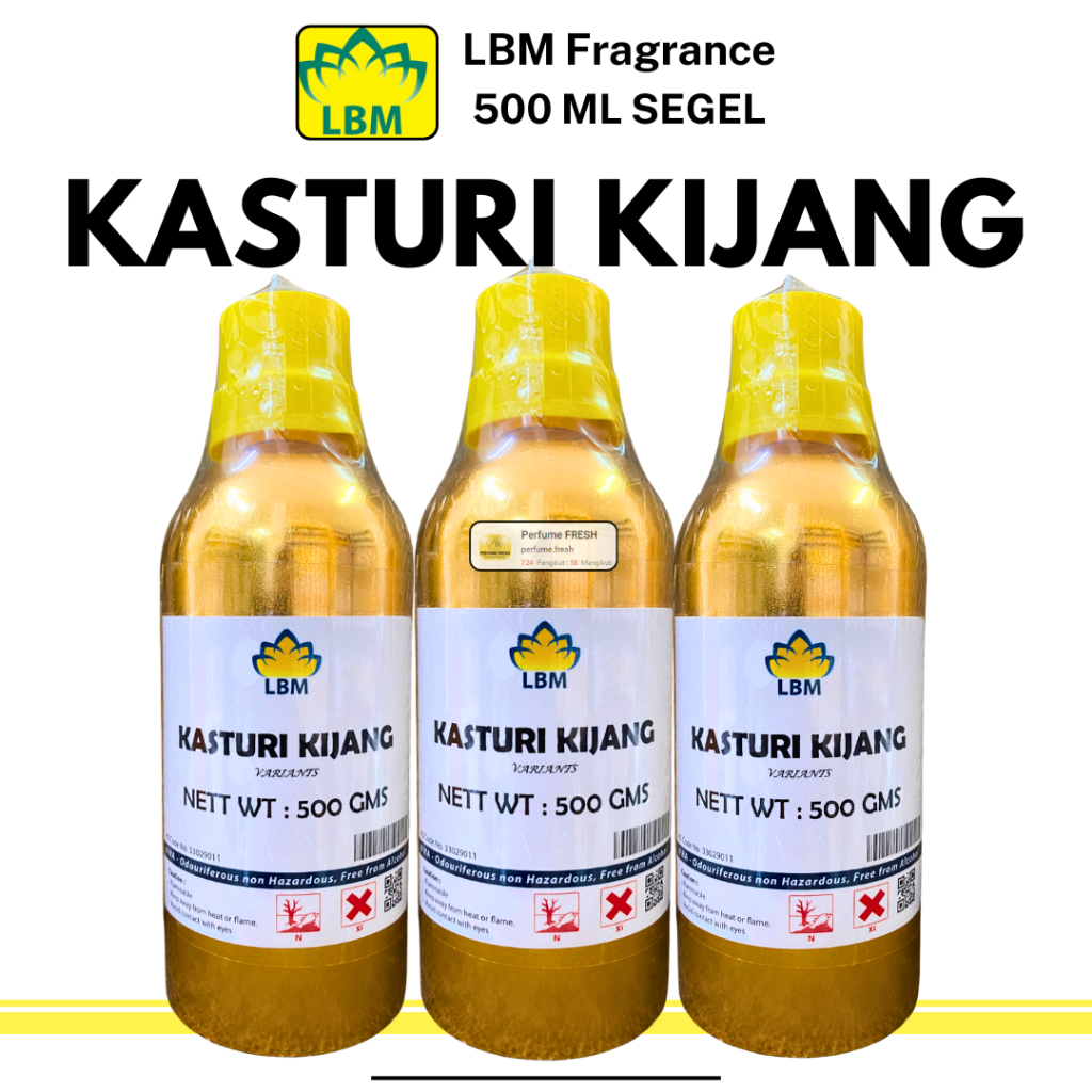 Bibit Parfum LBM Fragrance - KASTURI KIJANG 500 ML SEGEL Alumunium - Biang Parfum Murni Arabian - Ka