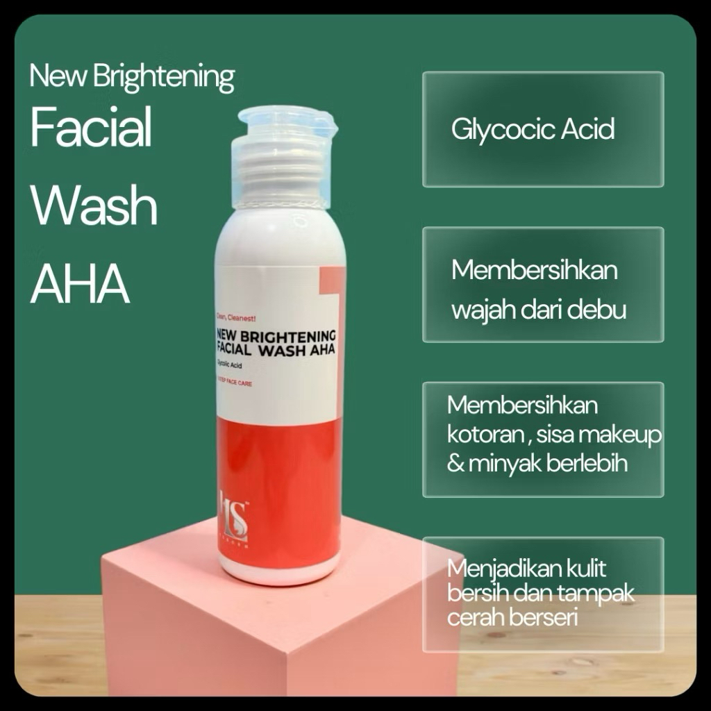Sabun Wajah AHA LS Skincare - Pencerah Wajah, Hidrasi, Lembut