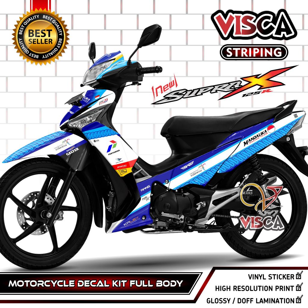 Decal Supra X 125 R Full Body - Stiker Motor Supra X 125 R Batman - Dekal Supra X 125 R 2012 - Strip