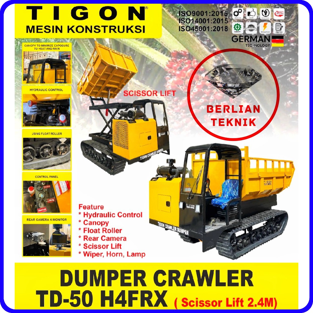 Dumper Crawler Tigon TD 50 H4FRX | 5 Ton
