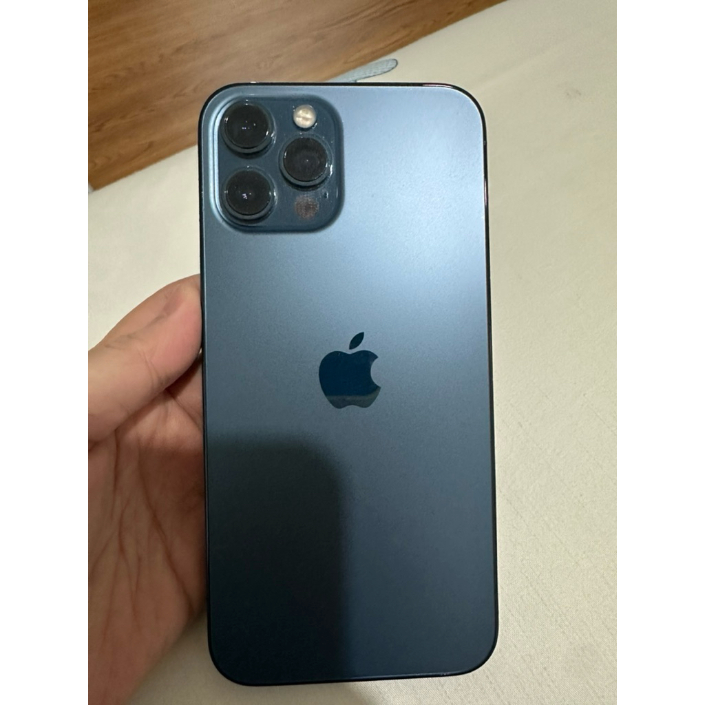 iphone 12 pro max 256 GB blue second batangan ex inter
