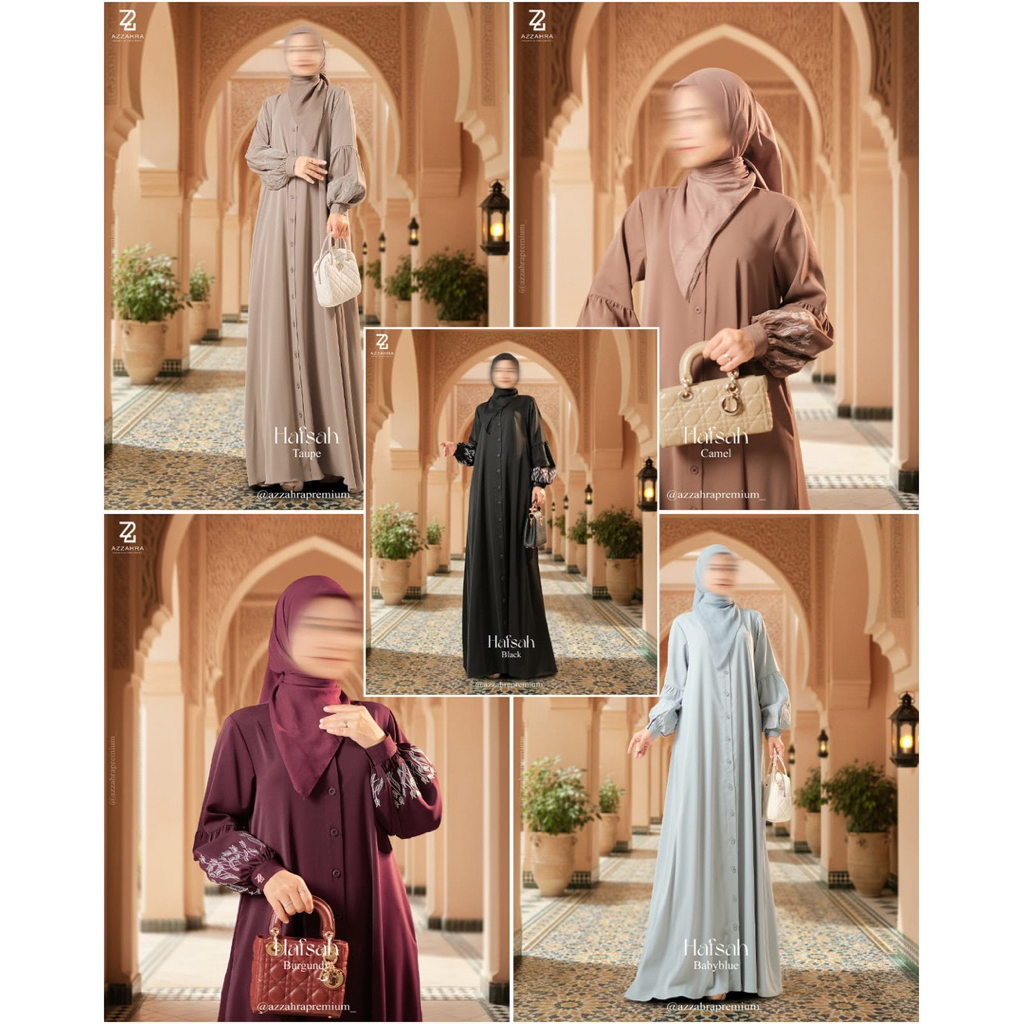 Hafsah dress(dress only)by Azzahra Premium syarii